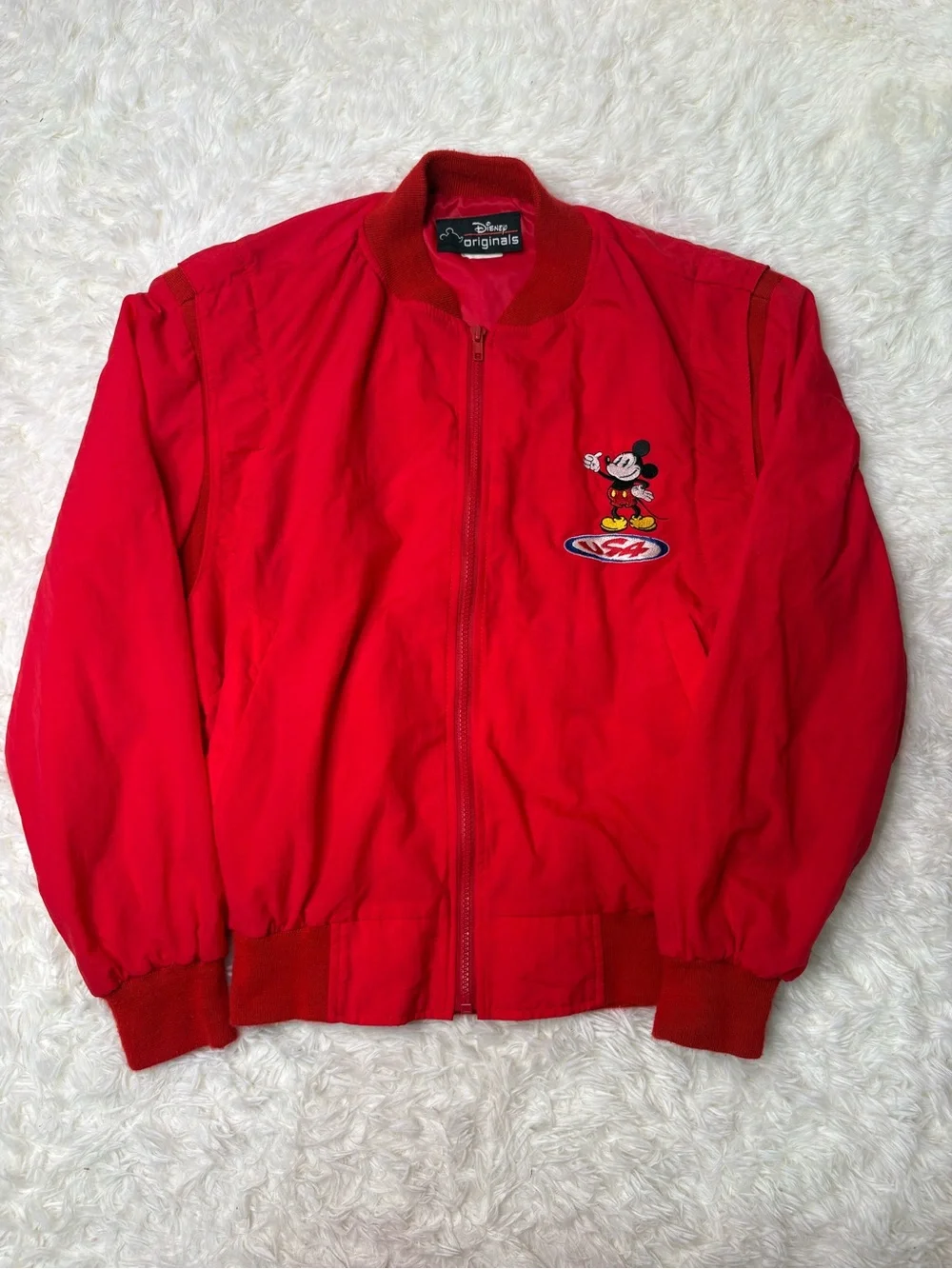 Vintage Disney Mickey Mouse USA bomber jacket, unisex size small - Picture 3 of 15